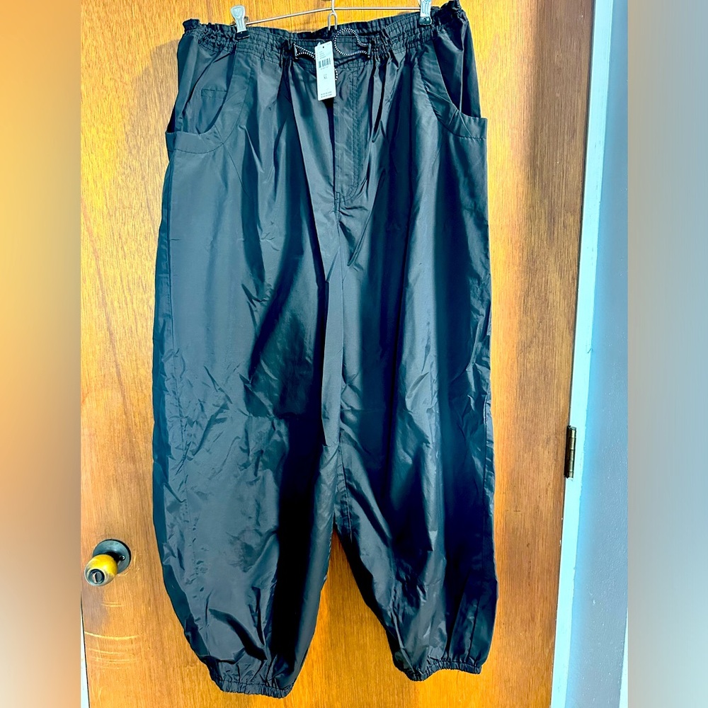Anthropologie parachute pants size xl dark brown/black